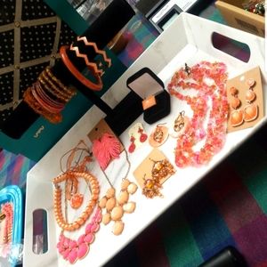 Grapefruit and honey inspired jewelry lot